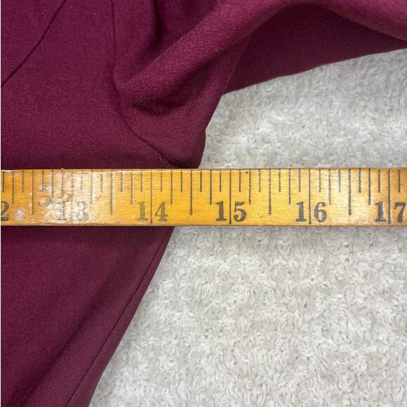 NWT ModCloth‎ Belted Dress XXS 1960s maroon Fit n' Flare - Picture 6 of 9